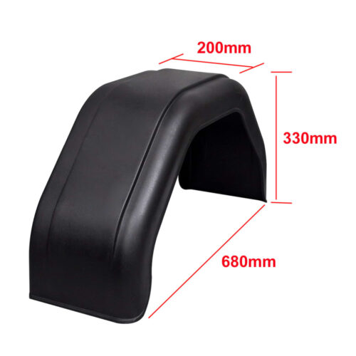 2x Mudguard for Trailer Wheels 200 x 680 mm - Image 6