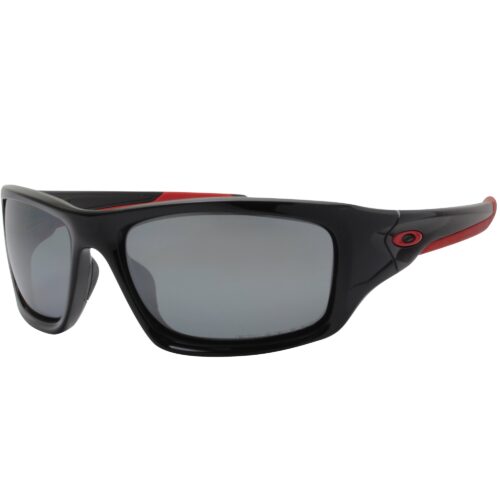 Ex Display Oakley Custom Valve Black Red Polarized Black Iridium Mens Sunglasses - Image 2