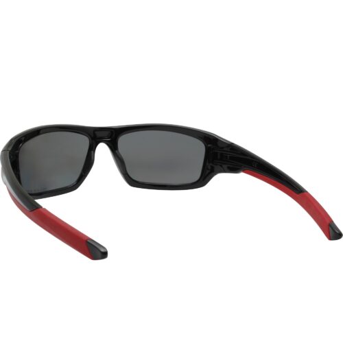 Ex Display Oakley Custom Valve Black Red Polarized Black Iridium Mens Sunglasses - Image 4