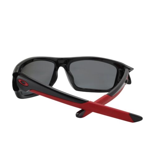 Ex Display Oakley Custom Valve Black Red Polarized Black Iridium Mens Sunglasses - Image 5