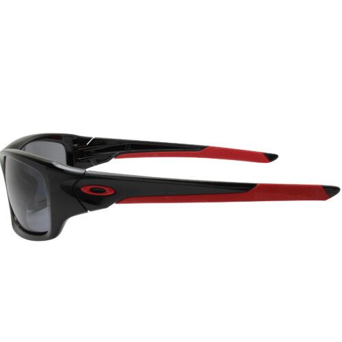 Oakley Custom Valve Polished Black Red Frame with Grey Lens Mens Sunglasses - Image 3
