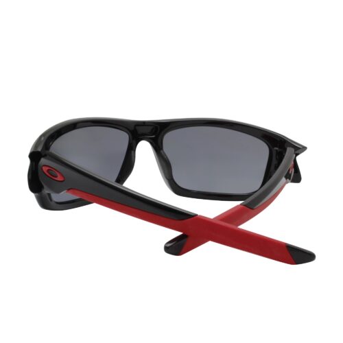Oakley Custom Valve Polished Black Red Frame with Grey Lens Mens Sunglasses - Image 5