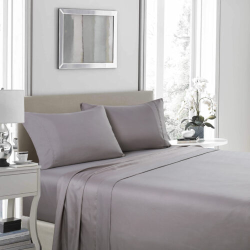 Royal Comfort 1200TC Ultrasoft 4-Piece Sheet Set Double Charcoal - Image 2