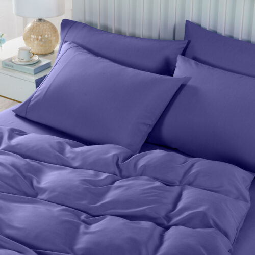 Royal Comfort Bamboo Cooling 2000TC 6-Piece Combo Set King Royal Blue - Image 3