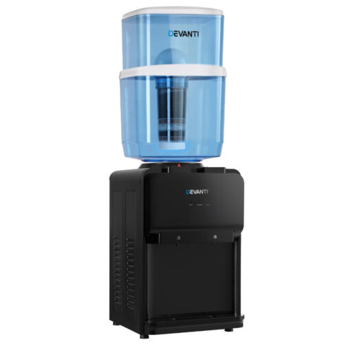 Devanti Water Cooler Dispenser Bench Top 22L Black - Image 3