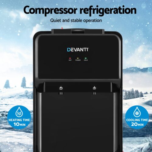 Devanti Water Cooler Dispenser Bench Top 22L Black - Image 6