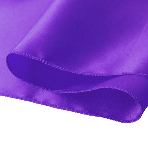 20x Table Runner Satin Chair Sashes Eggplant - Image 4