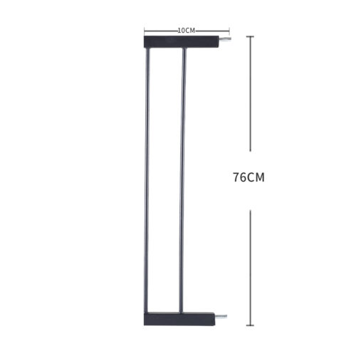 Levede Baby Safety Gate Adjustable Pet Black 10cm Extension - Image 3