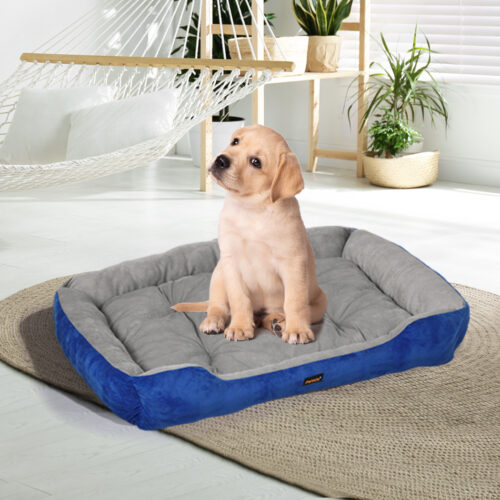 PaWz Pet Bed Dog Beds Bedding Mattress M Navy Medium - Image 7
