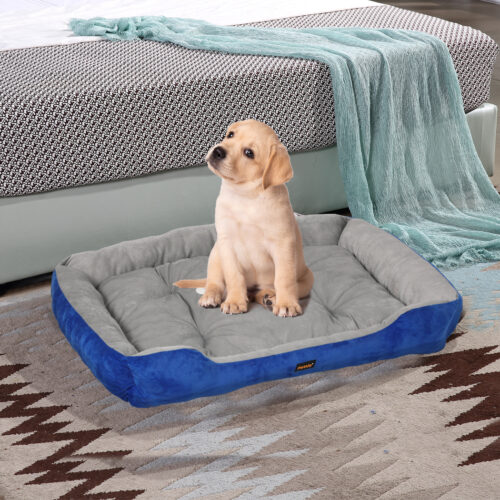 PaWz Pet Bed Dog Beds Bedding Mattress M Navy Medium - Image 8