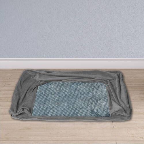 PaWz Pet Bed Sofa Dog Bedding Soft Warm L Cover Grey Cover Large - Image 7