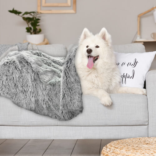PaWz Dog Blanket Pet Cat Mat Puppy Warm Charcoal - Image 8