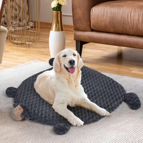 PaWz Pet Bed Cat Calming Bed Dog Squeaky M Charcoal Medium - Image 7