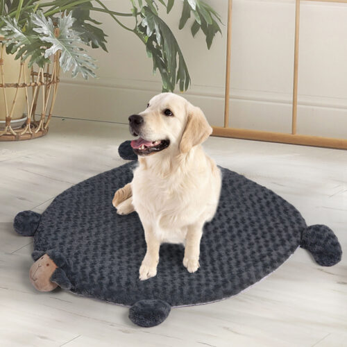 PaWz Pet Bed Cat Calming Bed Dog Squeaky M Charcoal Medium - Image 8