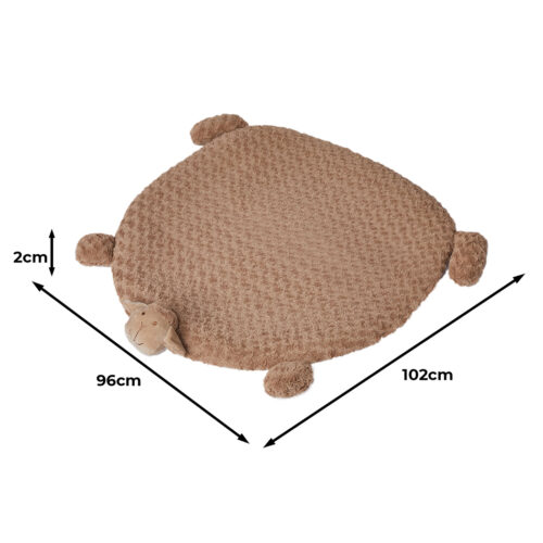 PaWz Pet Bed Cat Calming Beds Dog Squeaky L Tan Large - Image 3