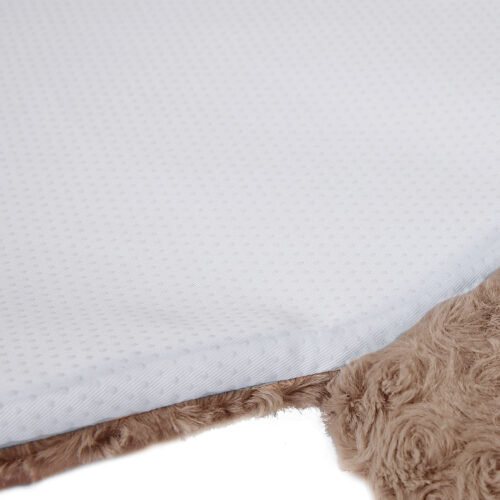 PaWz Pet Bed Cat Calming Beds Dog Squeaky L Tan Large - Image 4