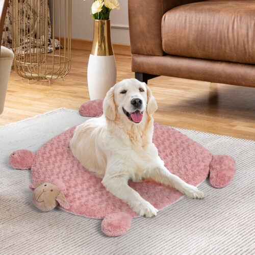 PaWz Pet Bed Cat Calming Beds Dog Squeaky L Pink Large - Image 7