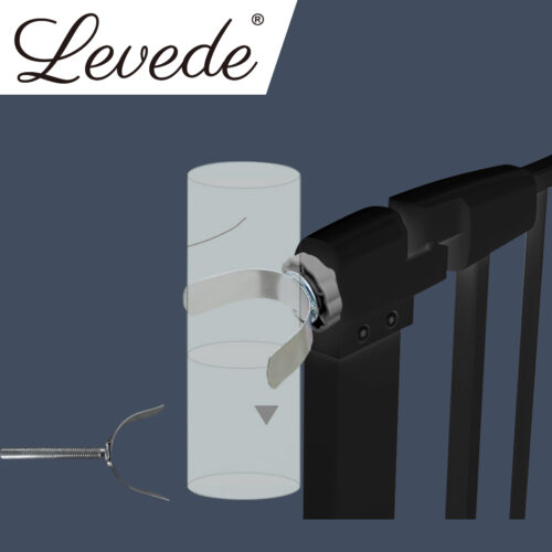 Levede Baby Safety Gate U Style Adaptor Black - Image 7