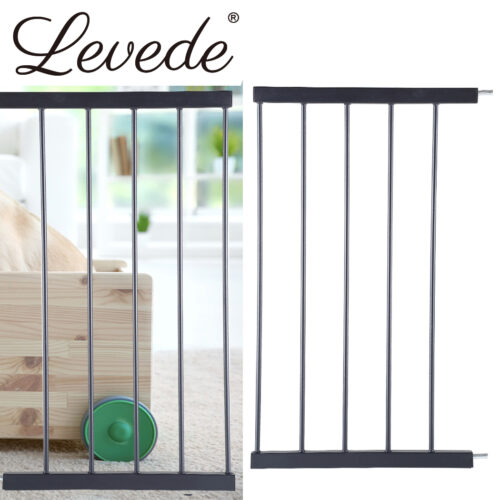 Levede Baby Safety Gate Adjustable Pet Black 45cm Extension - Image 8