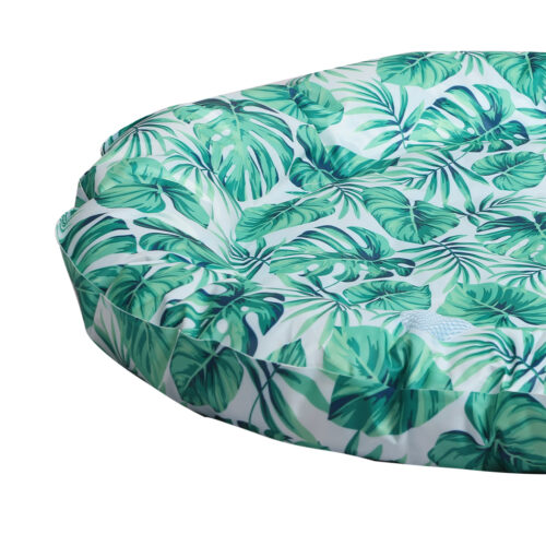 Pawz Pet Dog Cooling Mat Non-Toxic Gel Cat Cool Pad Bed Round Green Leaf 72cm - Image 6
