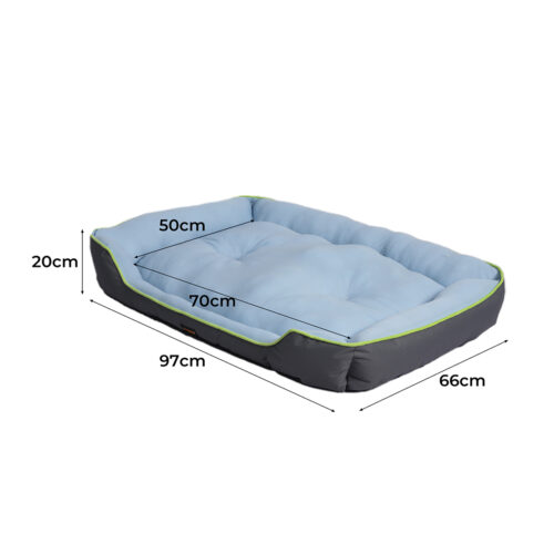 PaWz Pet Cooling Bed Sofa Mat Bolster Large - Image 3