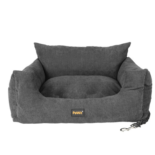 PaWz Pet Car Booster Seat Dog Protector L Grey Large - Image 2