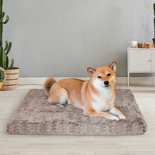 PaWz Dog Mat Pet Calming Bed Memory M Coffee Medium - Image 7