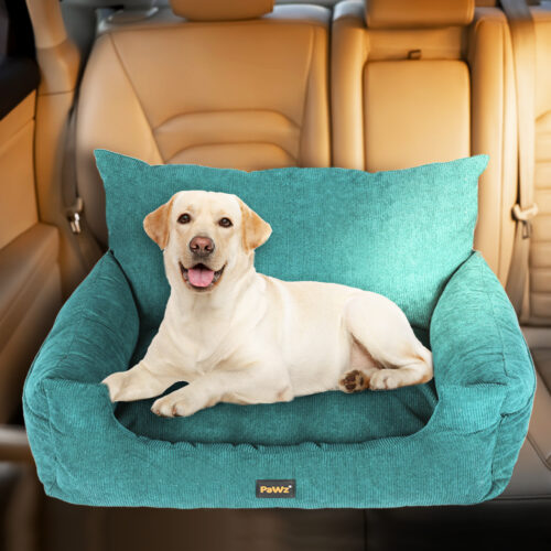 PaWz Pet Car Booster Seat Dog Protector L Green Large - Image 8