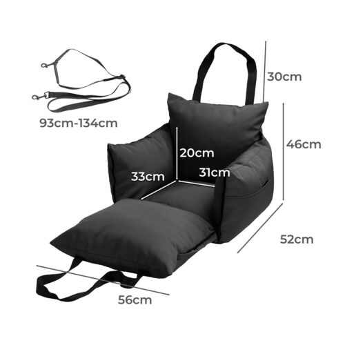 PaWz Dog Car Seat Booster Belt Black - Image 3