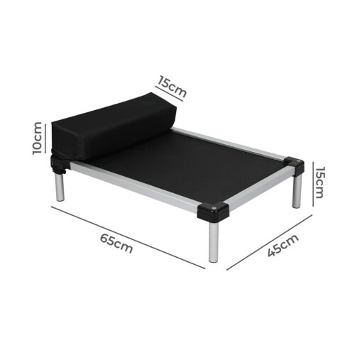PaWz Pet Trampoline Aluminium Frame M Black Medium - Image 3