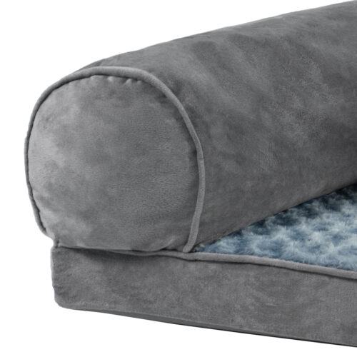 PaWz Pet Bed Sofa Dog Bedding Soft Warm L Grey Large - Image 4
