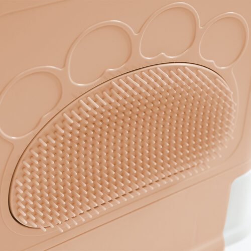 PaWz Foldable Cat Litter Box Tray Enclosed Pink - Image 5