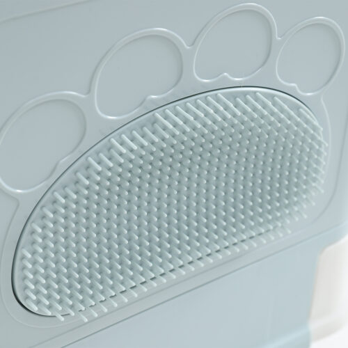 PaWz Foldable Cat Litter Box Tray Enclosed Blue - Image 5
