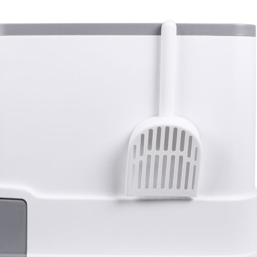 PaWz Cat Litter Box Fully Enclosed Kitty Grey - Image 6