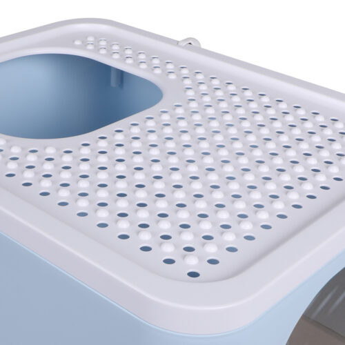 PaWz Cat Litter Box Fully Enclosed Kitty Blue - Image 4