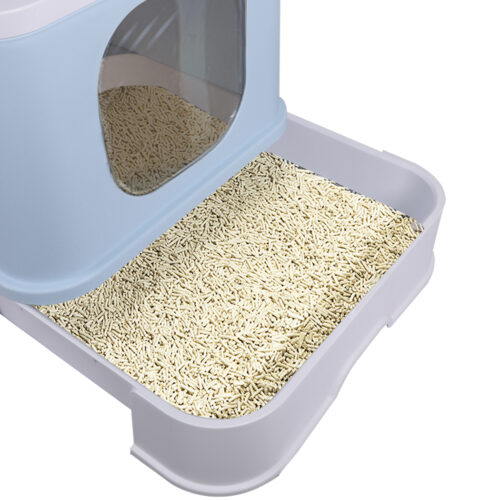 PaWz Cat Litter Box Fully Enclosed Kitty Blue - Image 5