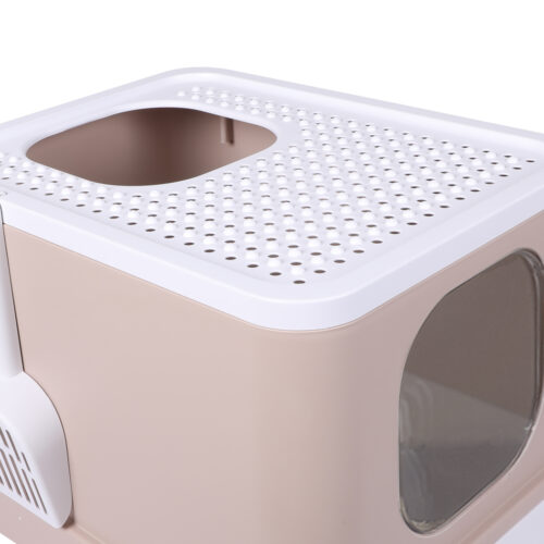 PaWz Cat Litter Box Fully Enclosed Kitty Coffee - Image 4