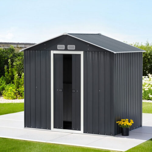 Giantz Garden Shed Outdoor Storage 2.15x1.3M Tool Workshop House Shelter Sliding Door - Image 7