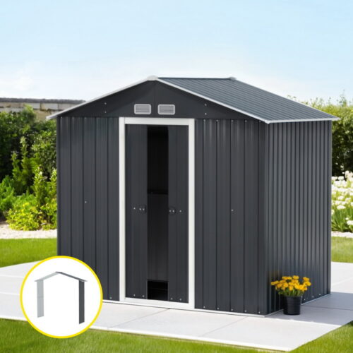 Giantz Garden Shed Outdoor Storage 2.15x1.74M Tool Workshop House w/Extension Kit - Image 7