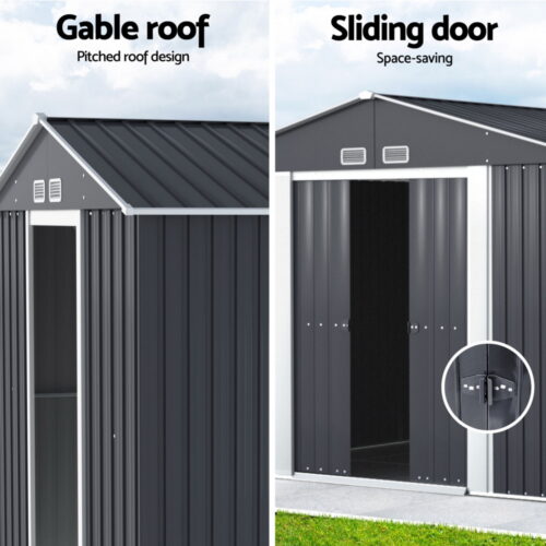 Giantz Garden Shed 3x3M Outdoor Storage Tool Workshop House Shelter - Image 5
