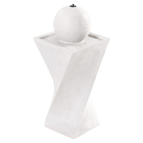 Gardeon Solar Fountain Water Feature Bird Bath Outdoor Garden LED Lights Ball 85CM - Image 3