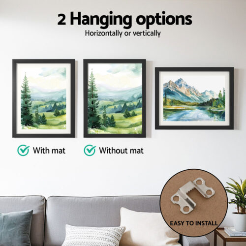 Artiss Photo Frame 3PCS Set Black - Image 4