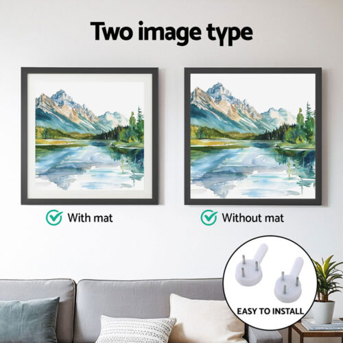 Artiss Photo Frame 2PCS Set Black - Image 4