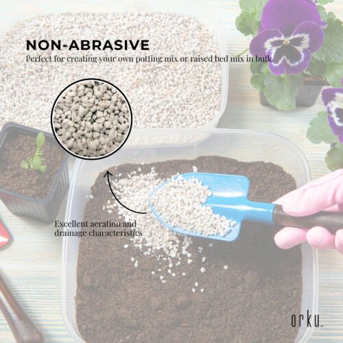 50L Organic Perlite Coarse Premium Soil Expanded Medium Plants Hydroponics - Image 3