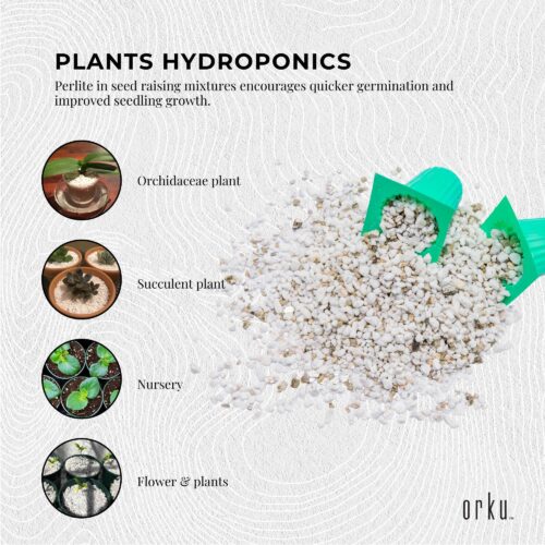 50L Organic Perlite Coarse Premium Soil Expanded Medium Plants Hydroponics - Image 4