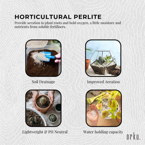 50L Organic Perlite Coarse Premium Soil Expanded Medium Plants Hydroponics - Image 5