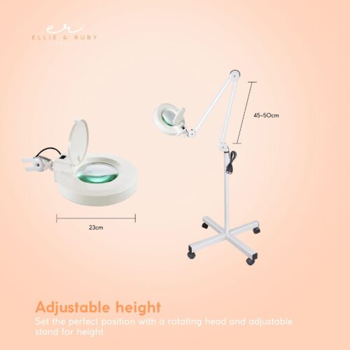 5x Magnifying Lamp Fluorescent Salon Light Glass Beauty Floor Stand Magnifier - Image 2