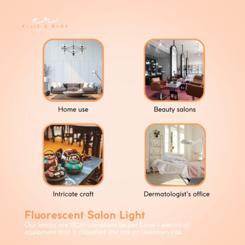 5x Magnifying Lamp Fluorescent Salon Light Glass Beauty Floor Stand Magnifier - Image 5