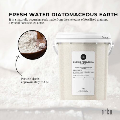 300g Organic Fine Diatomaceous Earth Tub - Food Grade Fossil Shell Flour Powder - Image 3
