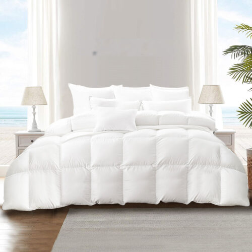 DreamZ Duck Down Feather Quilt 200GSM King - Image 8